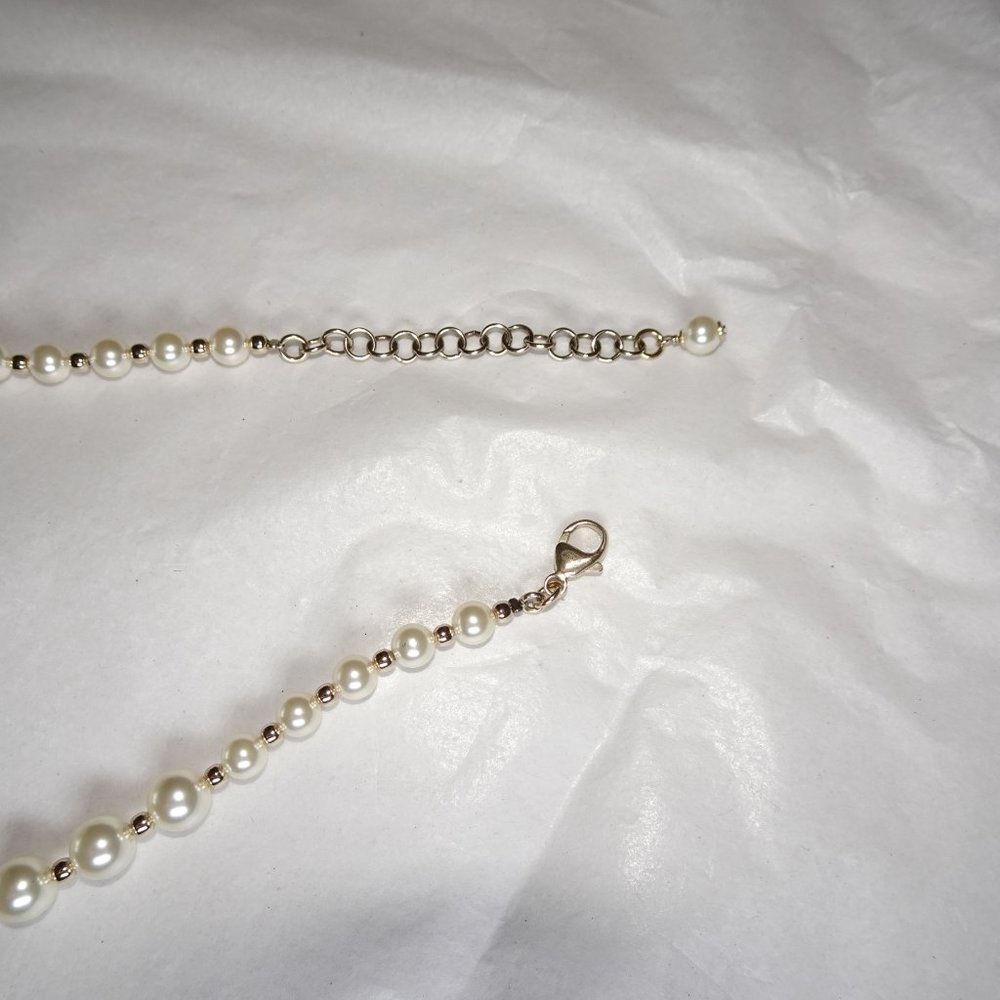 Chanel Pearl Crystal Necklace Vintage - Picture 11 of 14